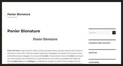 Desktop Screenshot of panierbionature.fr