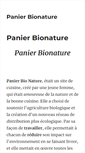 Mobile Screenshot of panierbionature.fr
