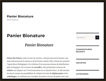 Tablet Screenshot of panierbionature.fr